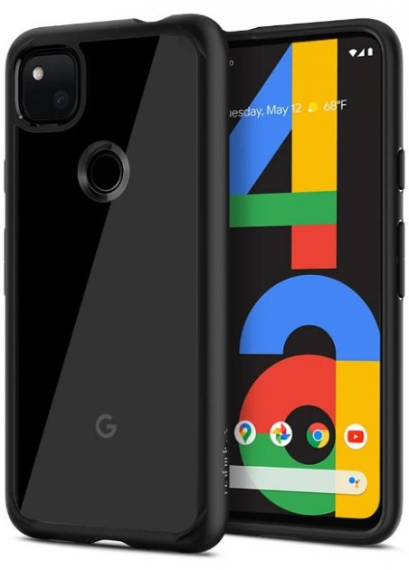 Купить Чехол Spigen Ultra Hybrid (ACS01013) для Google Pixel 4a (Black)